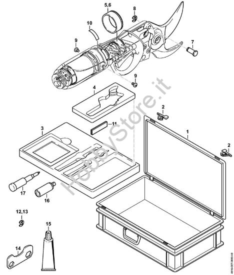 Custodia, Corredo per manutenzione, Accessorio a richiesta ASA 85 ASA 85 brand Stihl